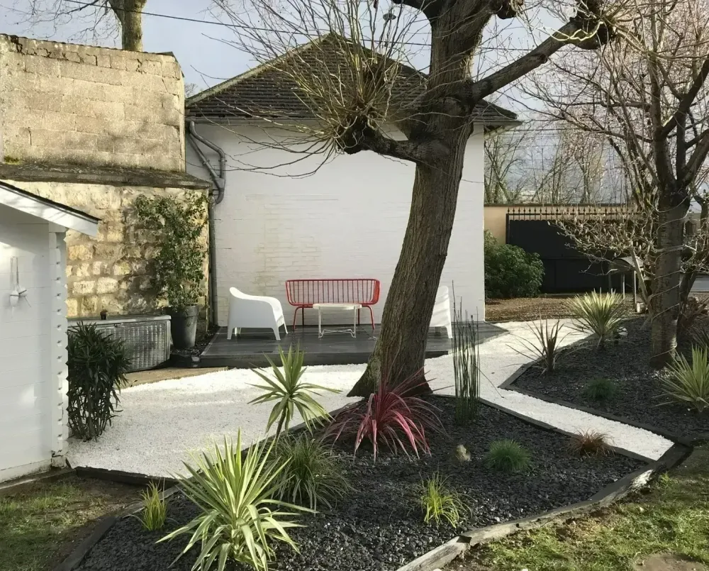 aménagement jardin près de Cergy