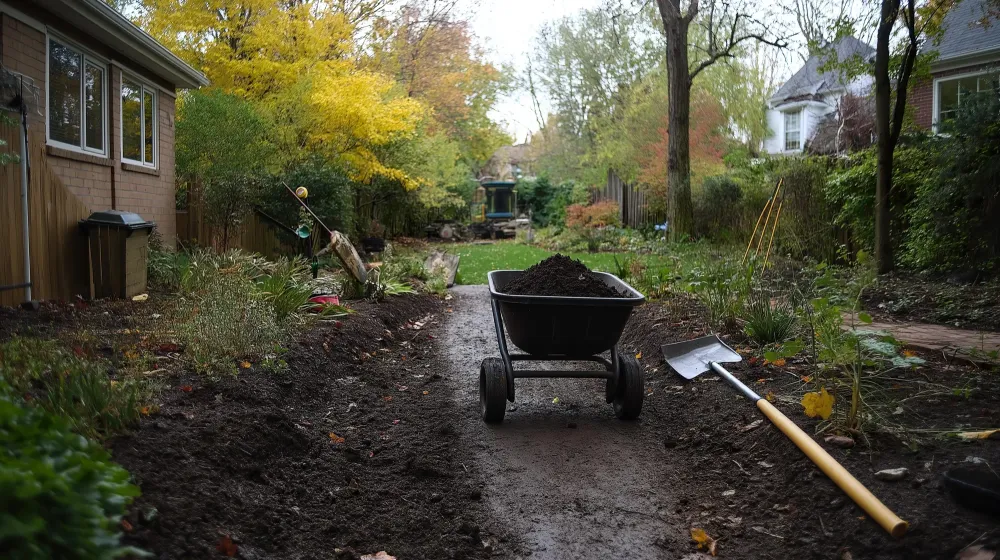 remise en état jardin près de Cergy