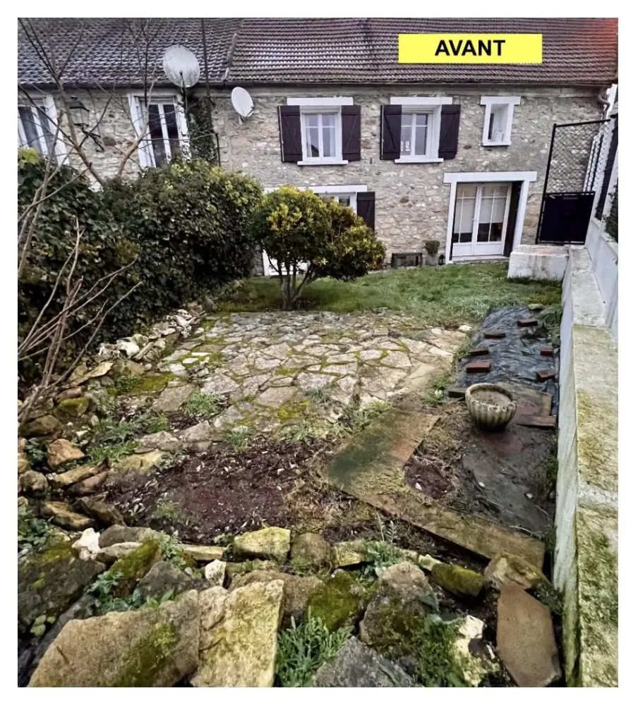 remise en état de jardin : avant