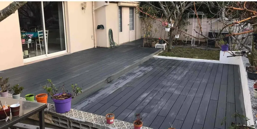 pose de terrasse - apres