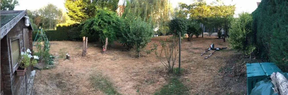 remise en état de jardin : avant